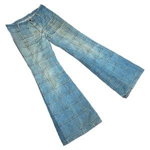 Brittania Sportswear Vintage Medium Wash Flared Denim Jeans - 36"